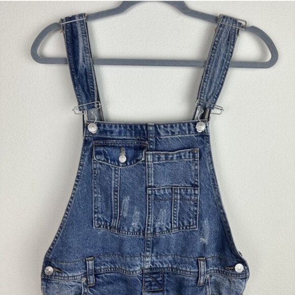 We The Free People Baggy Boyfriend Slouchy Overalls Denim Jumpsuit Overalls 27 - Picture 6 of 15